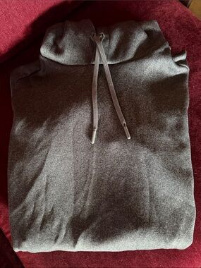Boys FootJoy Gray Drawstring Funnel Neck Hoodie